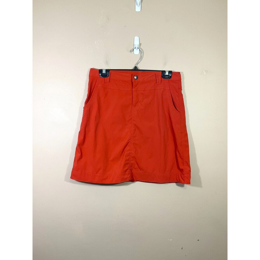 Eddie Bauer First Ascent Womens A-Line Skirt 4 Orange Gorpcore Outdoors Hiking